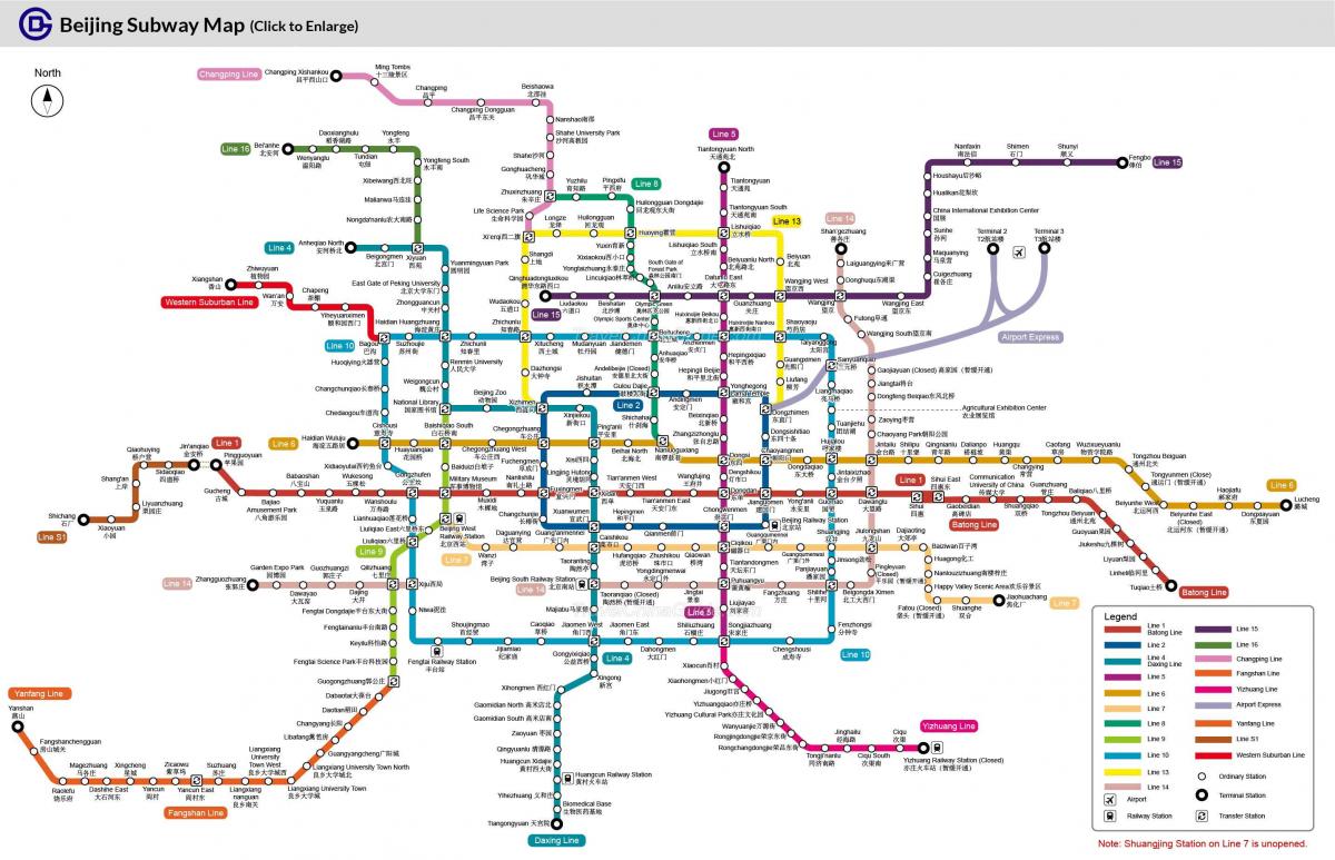 mapa Beijing metroan geltokia