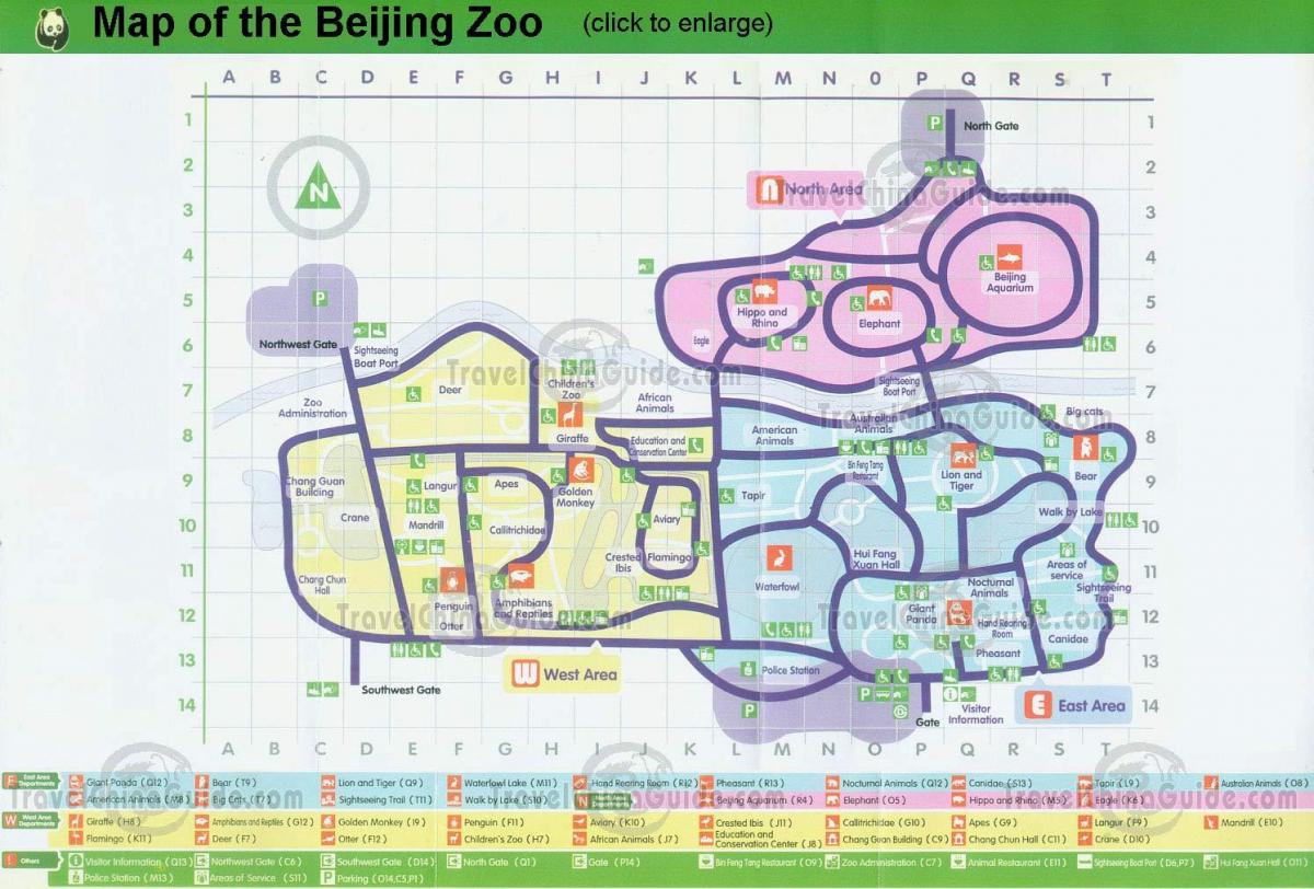 mapa Beijing zoo