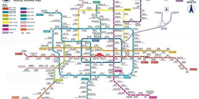 Beijing metroan geltokia mapa