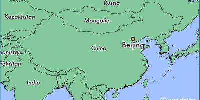 Mapa Beijing kokapena munduarekin