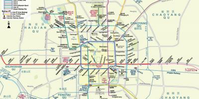 Beijing metroa mapa 2016