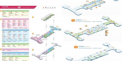 Beijing aireportuan terminal 2 mapa