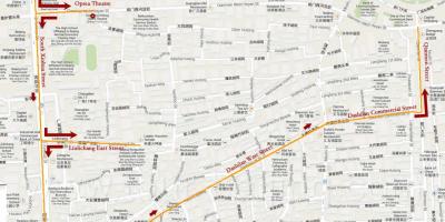 Mapa Beijing walking tour 