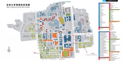 Pekin unibertsitatea campus mapa