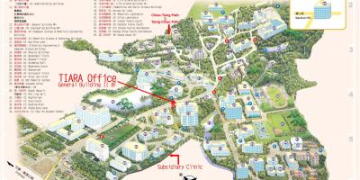Tsinghua unibertsitateko campus mapa