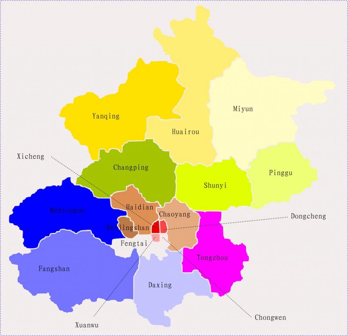Pekin Txina mapa