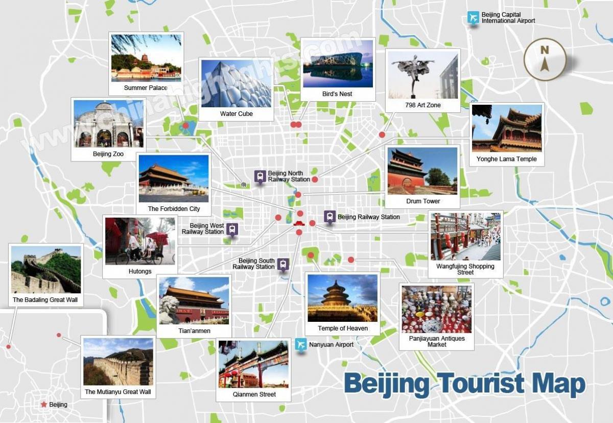 Beijing leku interesgarriak mapa