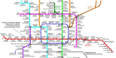 Beijing metroa mapa 2016