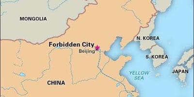 Forbidden city, Txina mapa